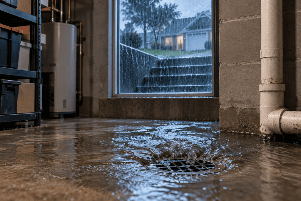 Basement Drain Backup