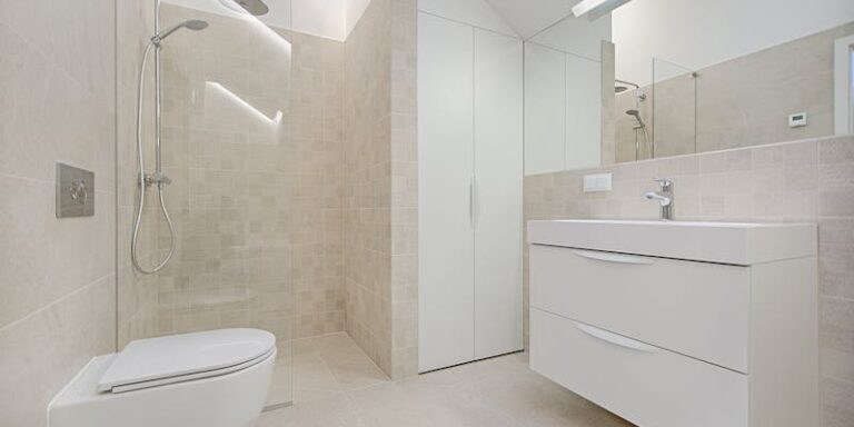 Modern bathroom toilet plumbing fixtures